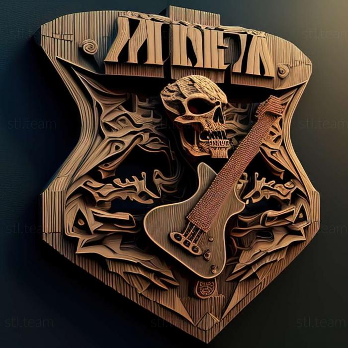 3D model Guitar Hero Metallica game (STL)